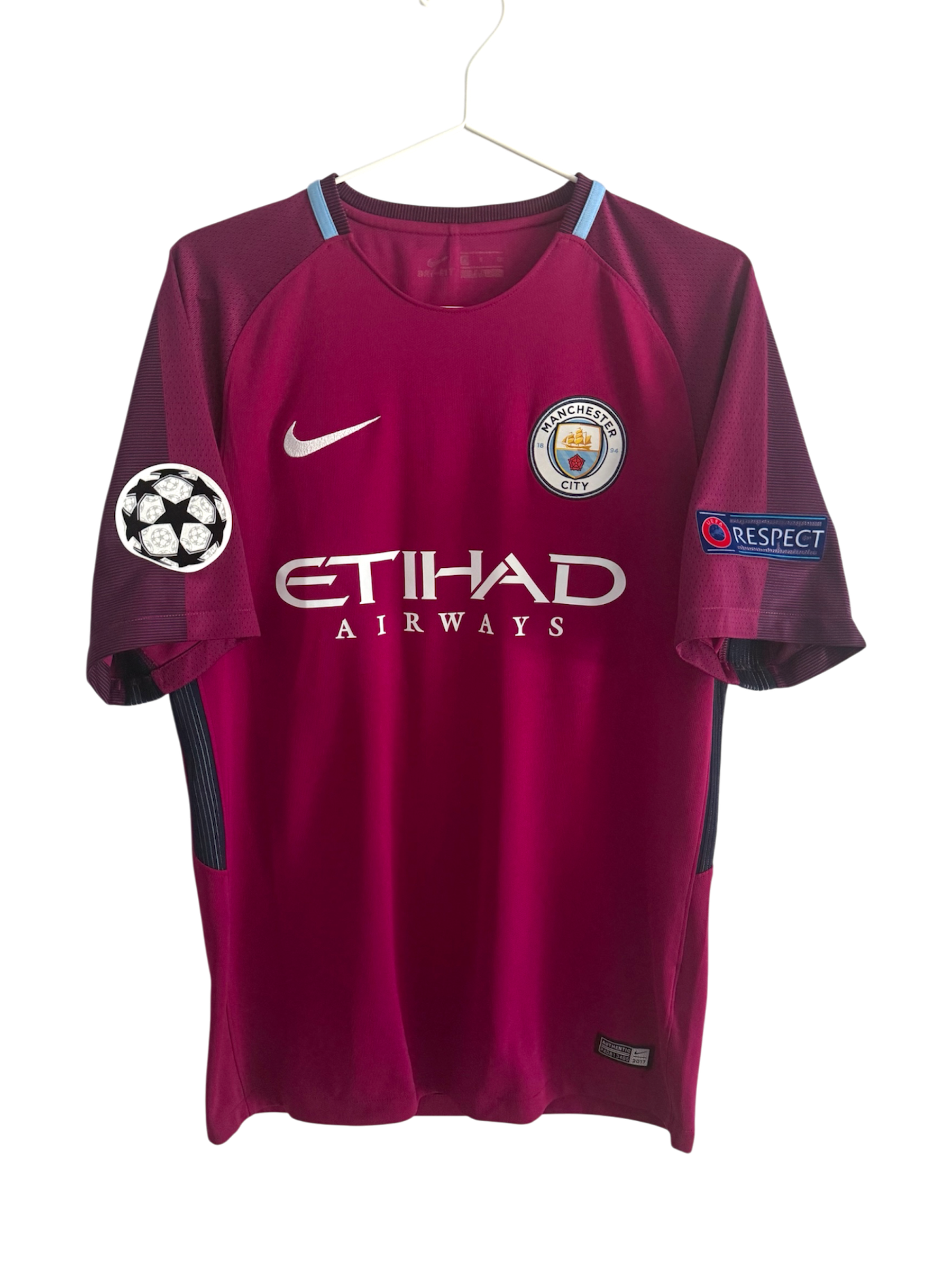 Manchester City 17/18 Away - #10 Kun Agüero - S - 9/10