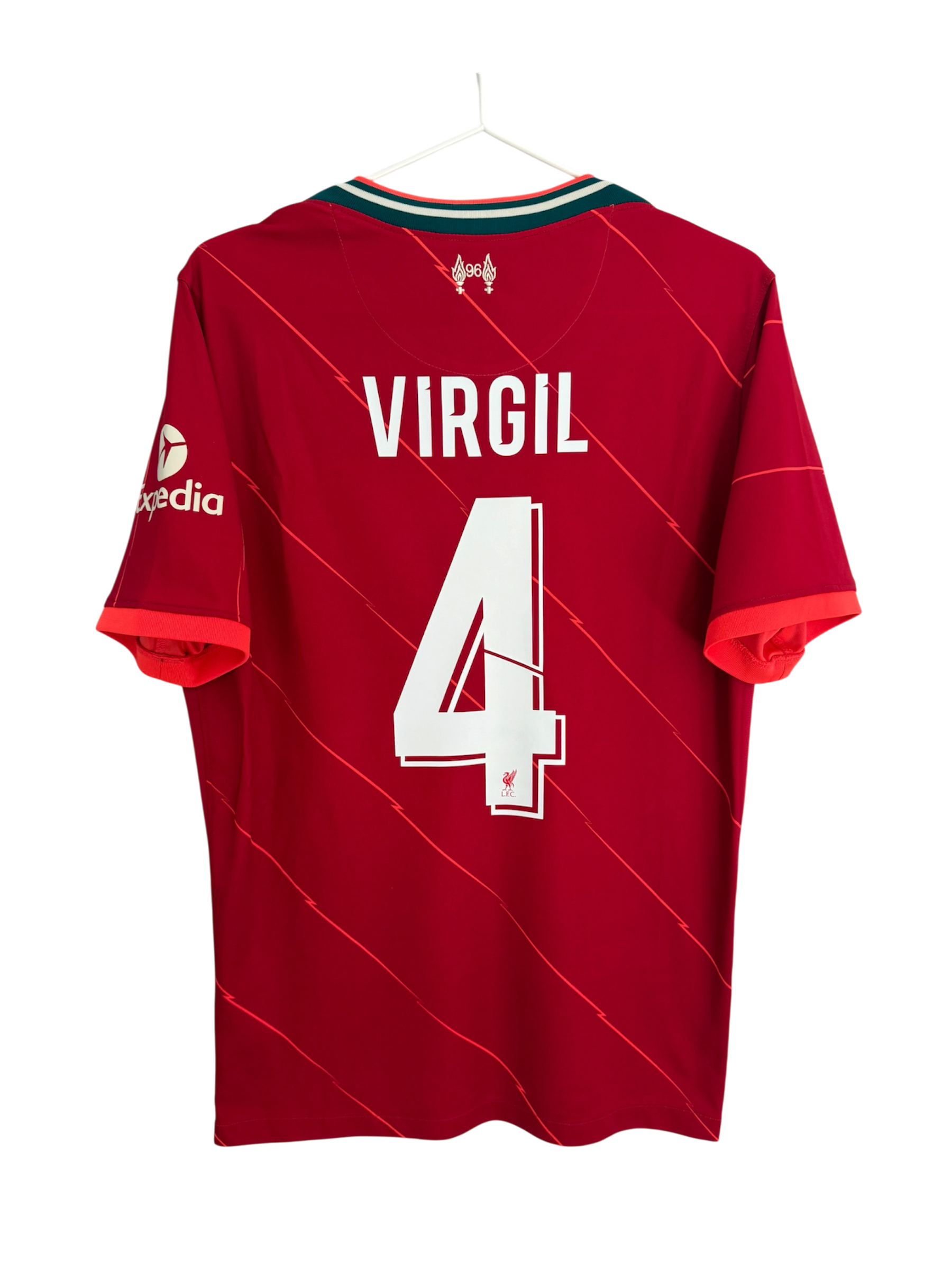 Liverpool 21/22 Home - #4 Virgil van Dijk - M - 9/10