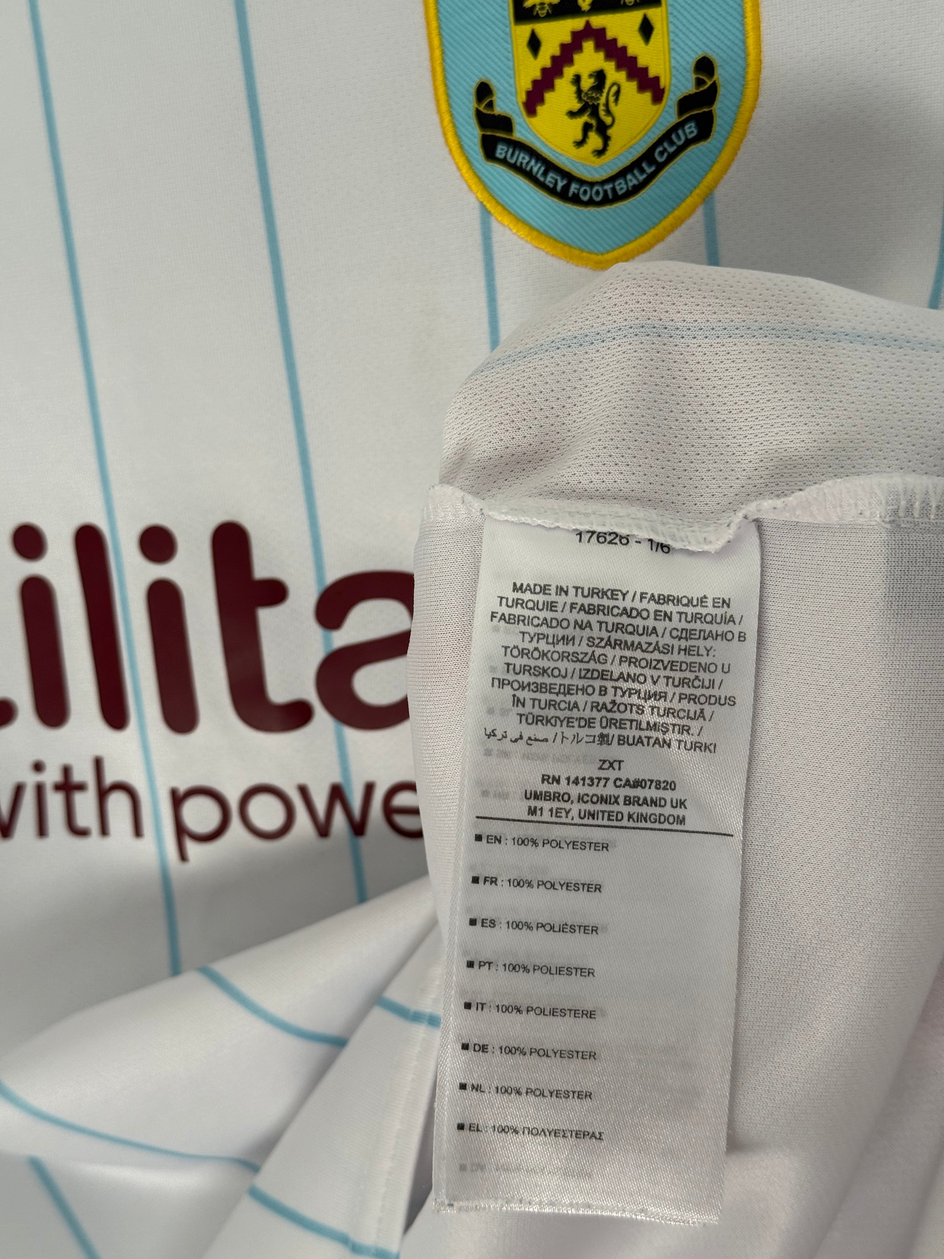 Burnley 21/22 Away - L YOUTH (152cm) - 9/10