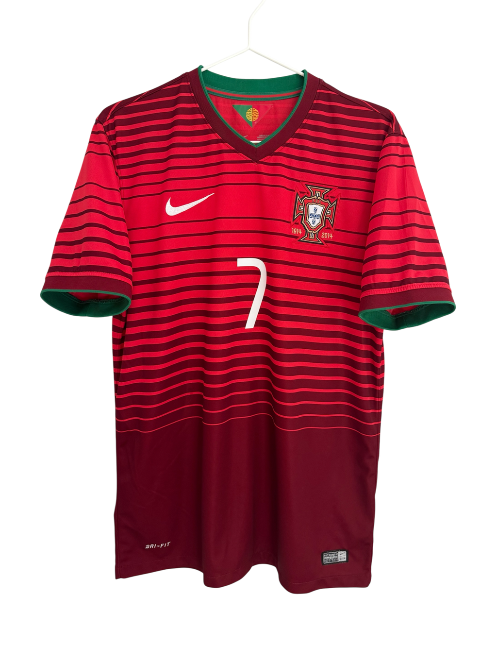 Portugal 2014 Home - #7 Ronaldo - M - 9/10