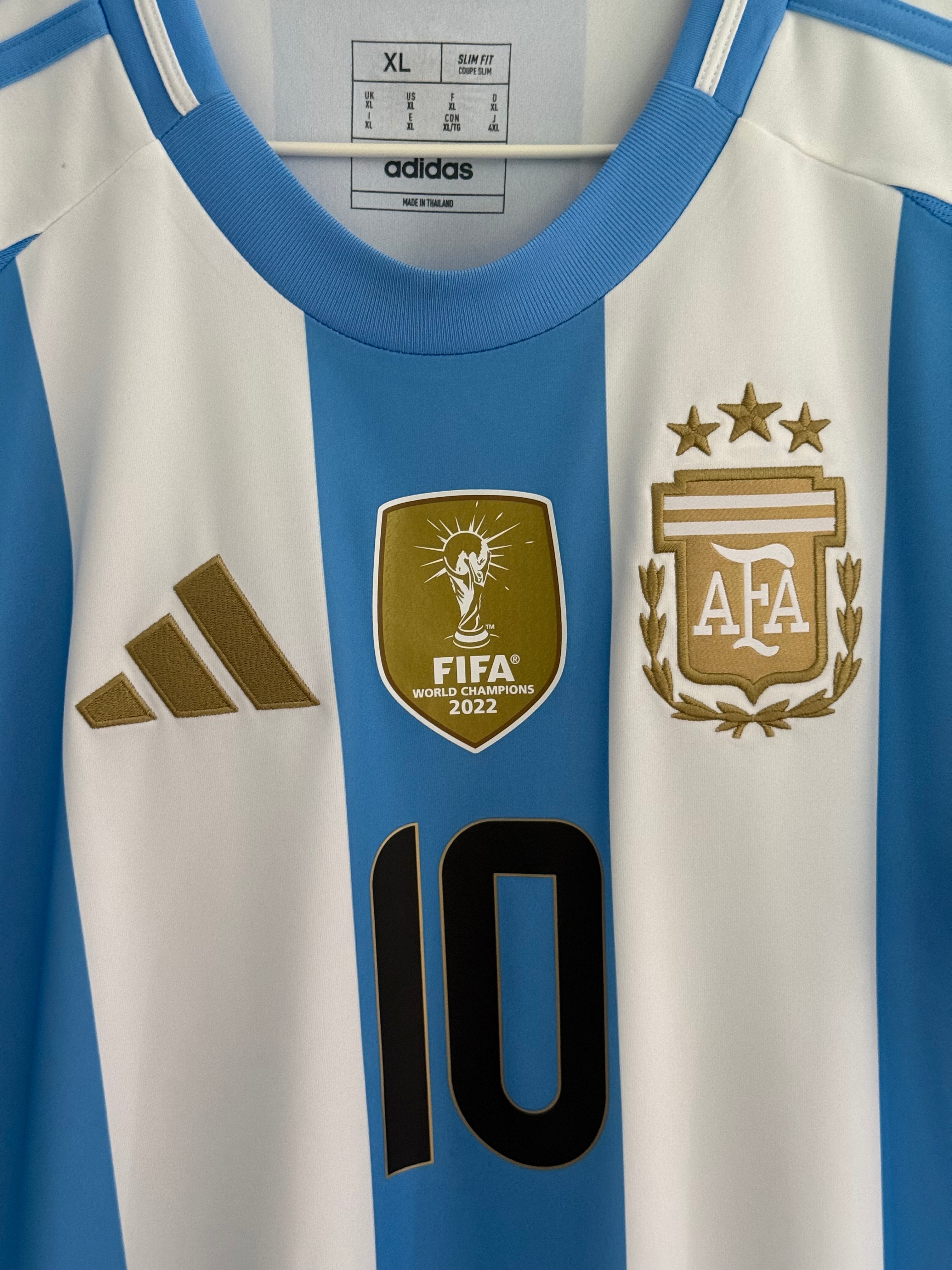Argentina 24/25 Home - #10 Messi - XL - 9/10