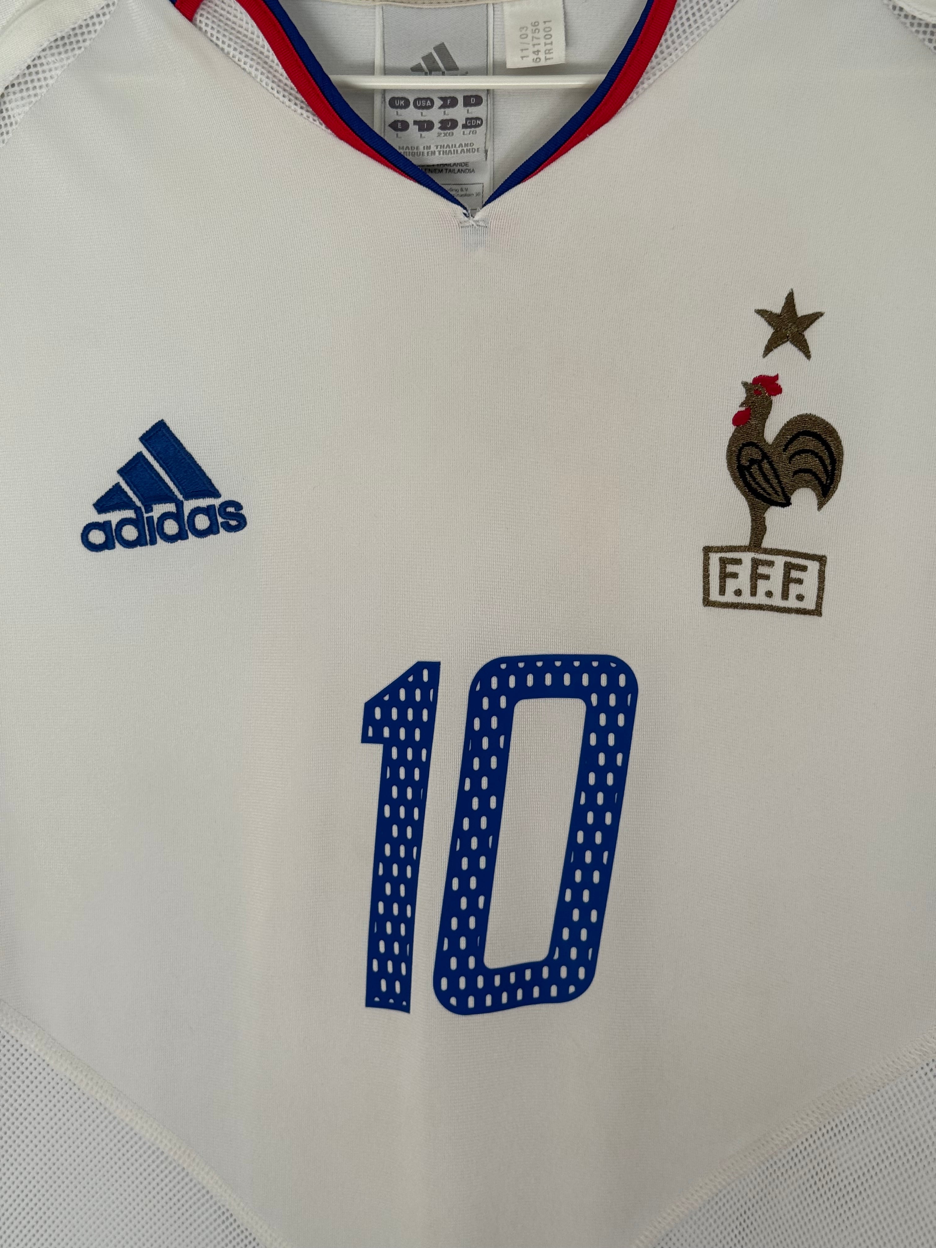France 2004 Away - #10 Zidane - L - 8/10