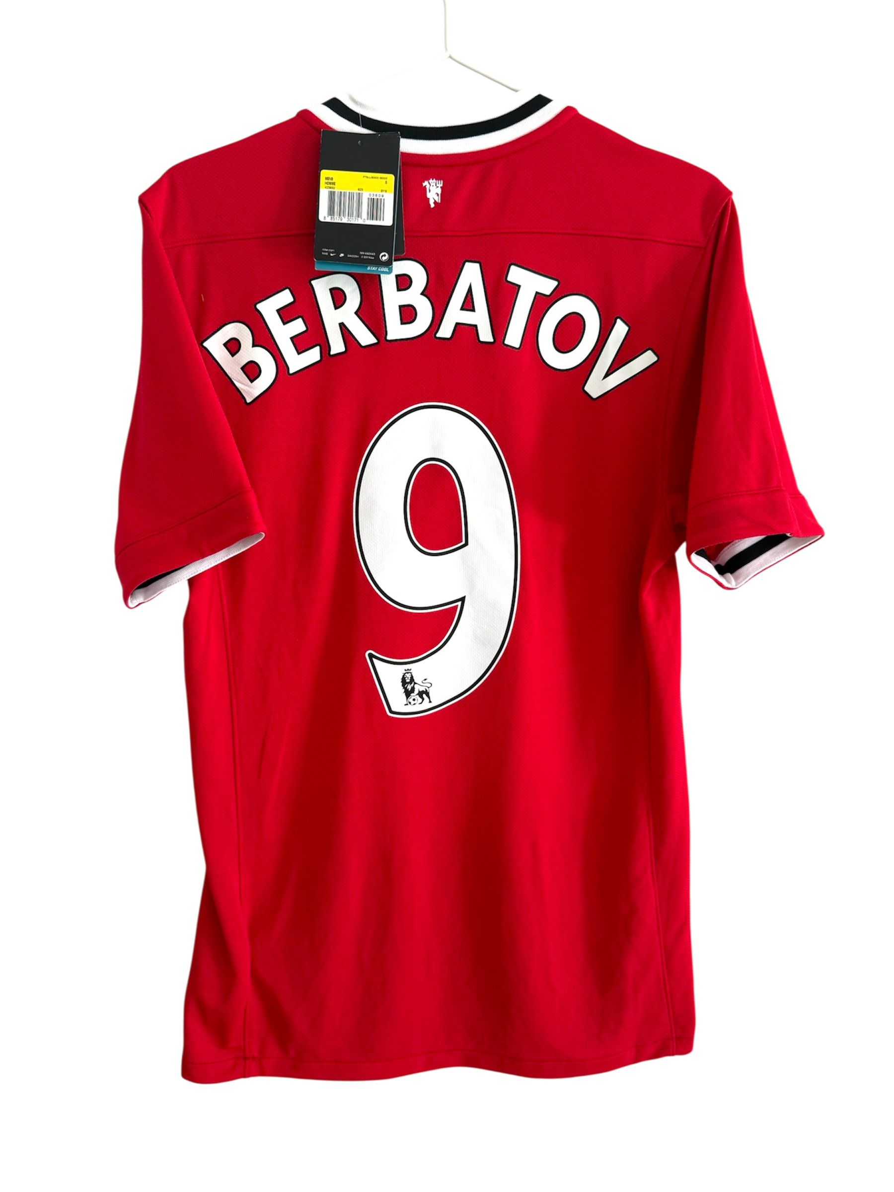Manchester United 11/12 Home - #9 Berbatov - S - 10/10 BNWT