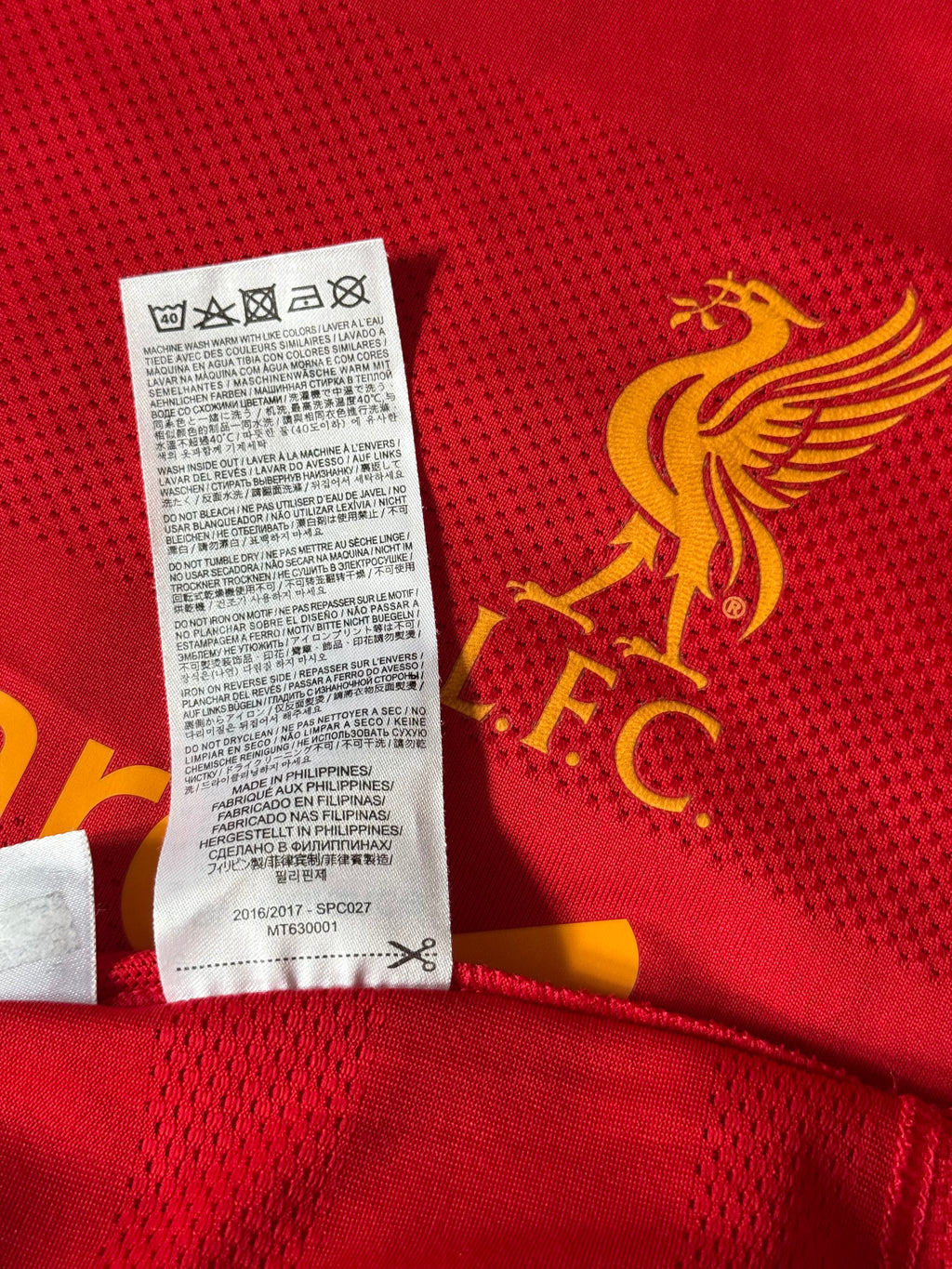 Liverpool 16/17 Home - #10 Coutinho - M - 9/10