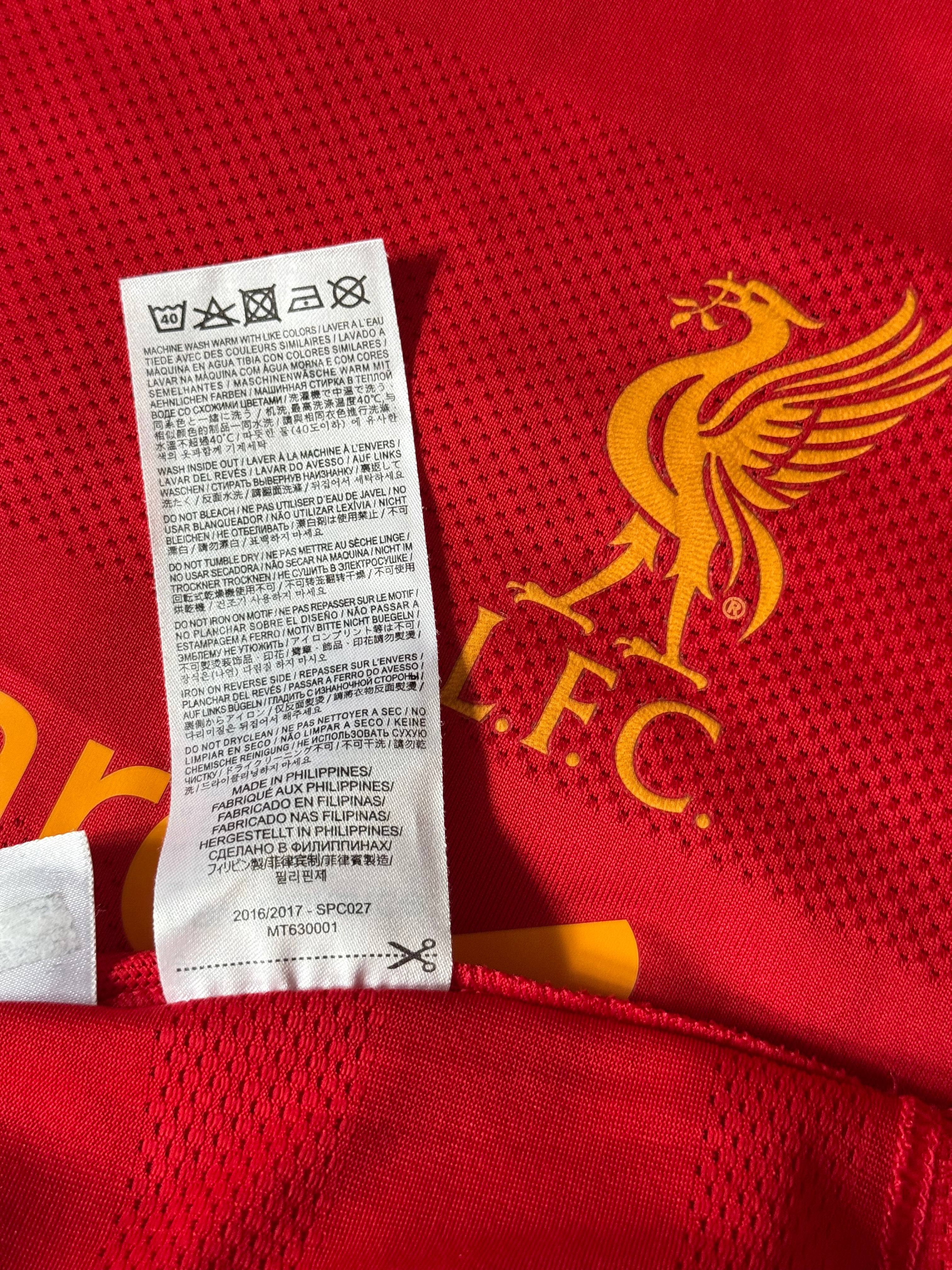 Liverpool 16/17 Home - #10 Coutinho - M - 9/10